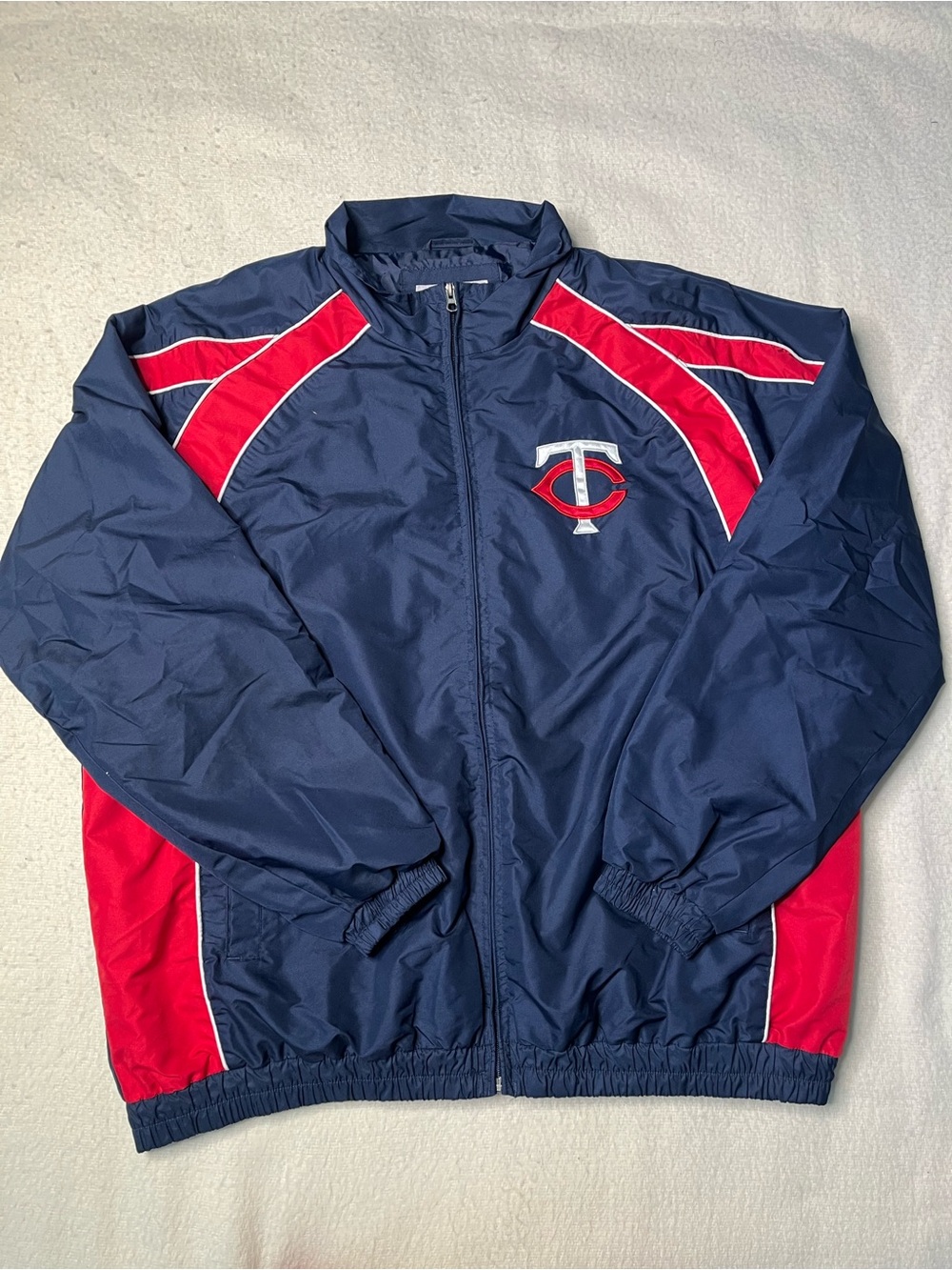 Vintage MLB GM Minnesota Twins Windbreaker Full Zip Jacket Mens XXL Jersey Vtg